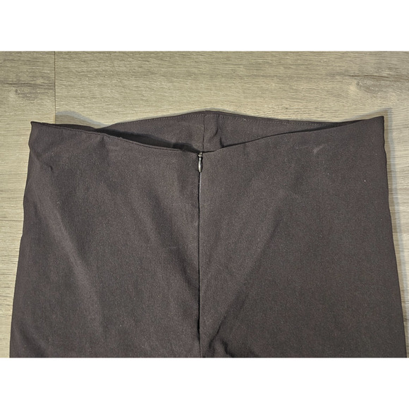 Vintage Cache Woman's Black Pants Fringed Hem Sequins Boho Size M Zip Front - Picture 4 of 6